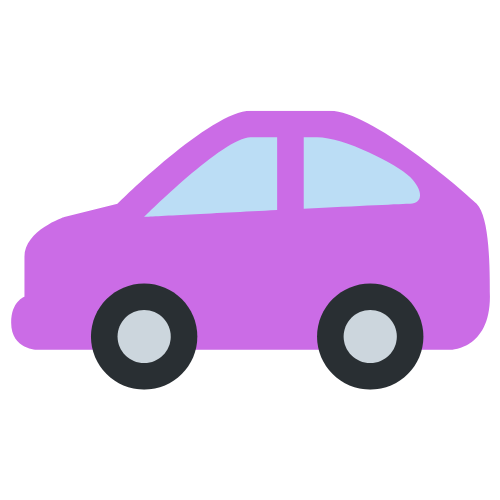 紫の車